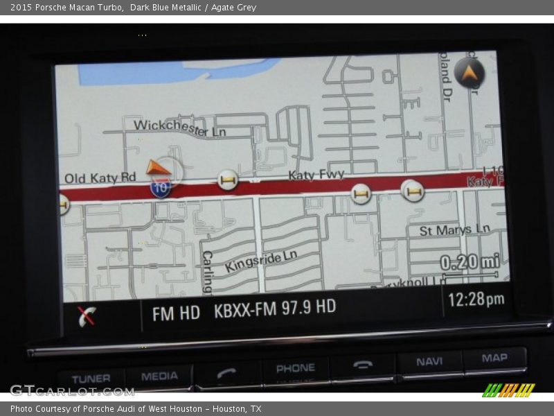 Dark Blue Metallic / Agate Grey 2015 Porsche Macan Turbo