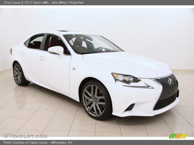 Ultra White / Rioja Red 2014 Lexus IS 350 F Sport AWD