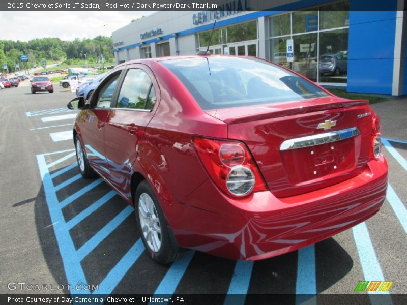 Red Hot / Dark Pewter/Dark Titanium 2015 Chevrolet Sonic LT Sedan