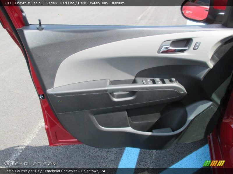 Red Hot / Dark Pewter/Dark Titanium 2015 Chevrolet Sonic LT Sedan