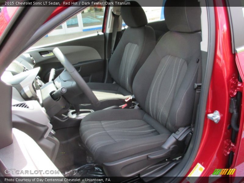 Red Hot / Dark Pewter/Dark Titanium 2015 Chevrolet Sonic LT Sedan