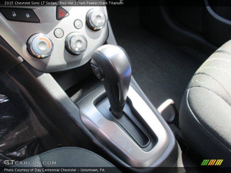 Red Hot / Dark Pewter/Dark Titanium 2015 Chevrolet Sonic LT Sedan