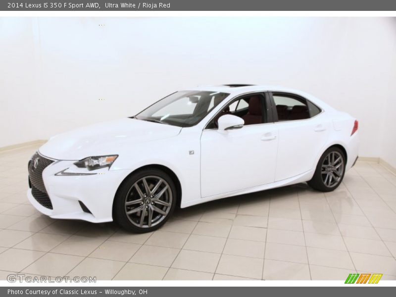 Ultra White / Rioja Red 2014 Lexus IS 350 F Sport AWD