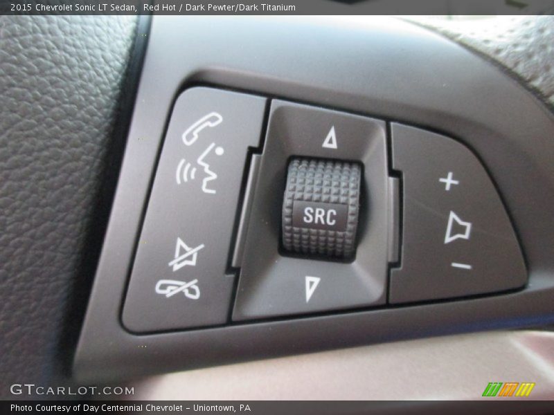 Red Hot / Dark Pewter/Dark Titanium 2015 Chevrolet Sonic LT Sedan
