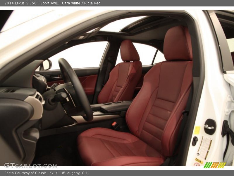 Ultra White / Rioja Red 2014 Lexus IS 350 F Sport AWD