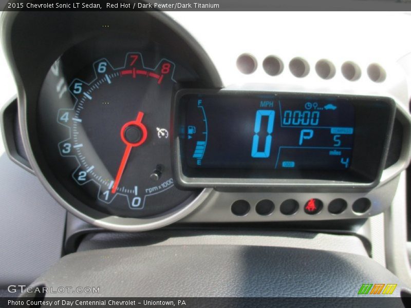 Red Hot / Dark Pewter/Dark Titanium 2015 Chevrolet Sonic LT Sedan