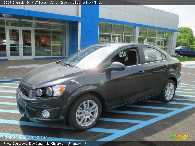 Ashen Gray Metallic / Jet Black/Brick 2015 Chevrolet Sonic LT Sedan