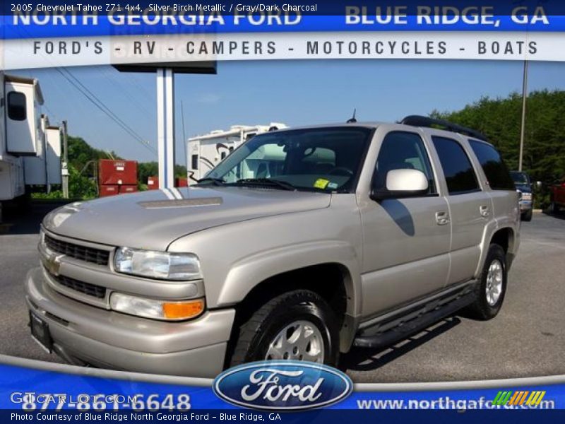 Silver Birch Metallic / Gray/Dark Charcoal 2005 Chevrolet Tahoe Z71 4x4