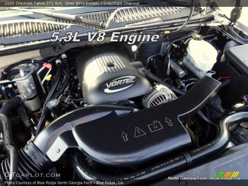 Silver Birch Metallic / Gray/Dark Charcoal 2005 Chevrolet Tahoe Z71 4x4