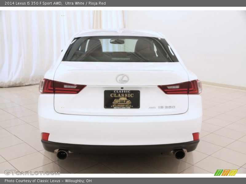 Ultra White / Rioja Red 2014 Lexus IS 350 F Sport AWD