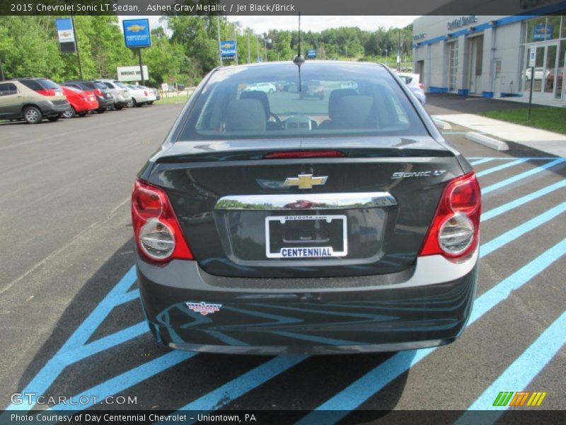 Ashen Gray Metallic / Jet Black/Brick 2015 Chevrolet Sonic LT Sedan