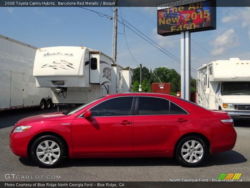 Barcelona Red Metallic / Bisque 2008 Toyota Camry Hybrid