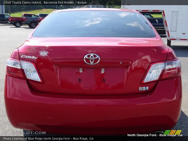Barcelona Red Metallic / Bisque 2008 Toyota Camry Hybrid