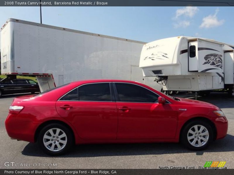 Barcelona Red Metallic / Bisque 2008 Toyota Camry Hybrid