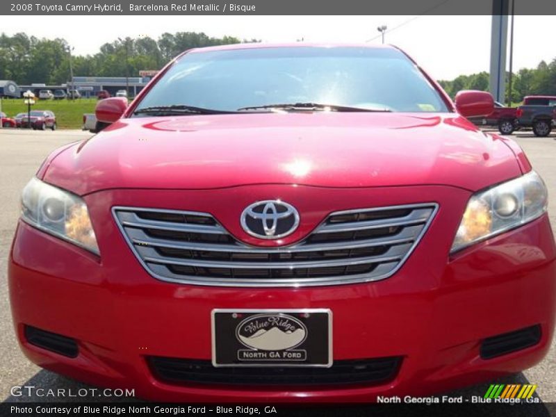 Barcelona Red Metallic / Bisque 2008 Toyota Camry Hybrid