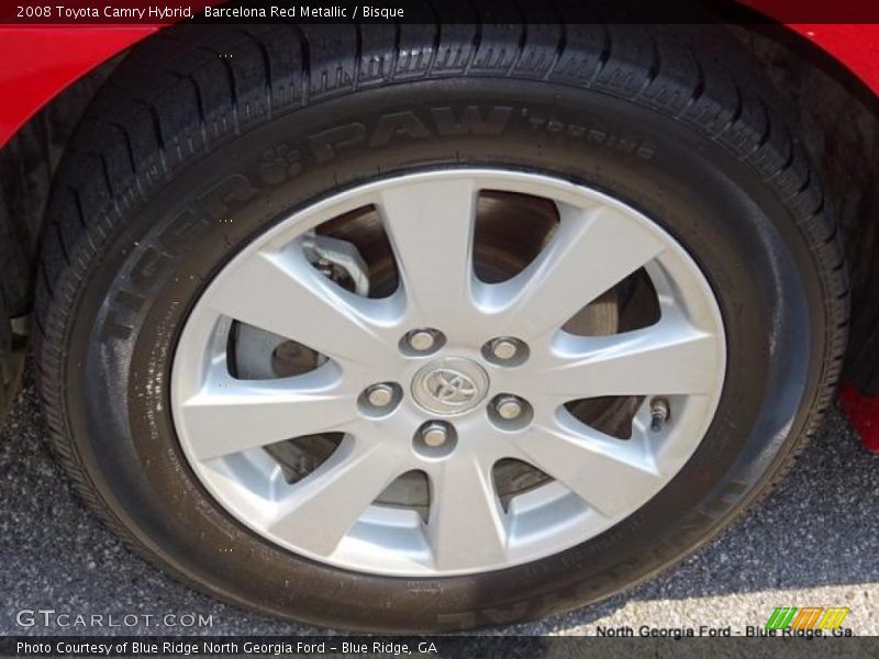 Barcelona Red Metallic / Bisque 2008 Toyota Camry Hybrid