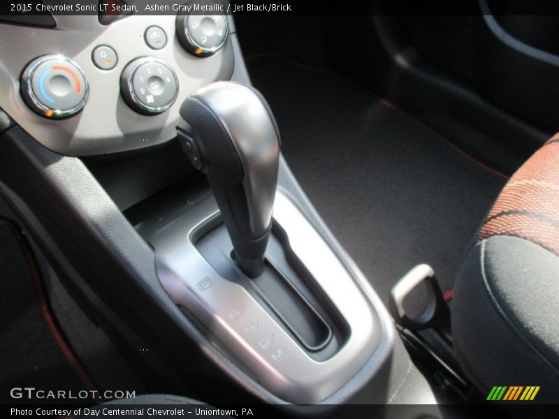Ashen Gray Metallic / Jet Black/Brick 2015 Chevrolet Sonic LT Sedan
