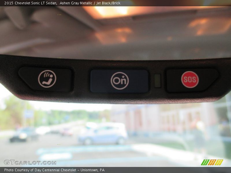 Ashen Gray Metallic / Jet Black/Brick 2015 Chevrolet Sonic LT Sedan