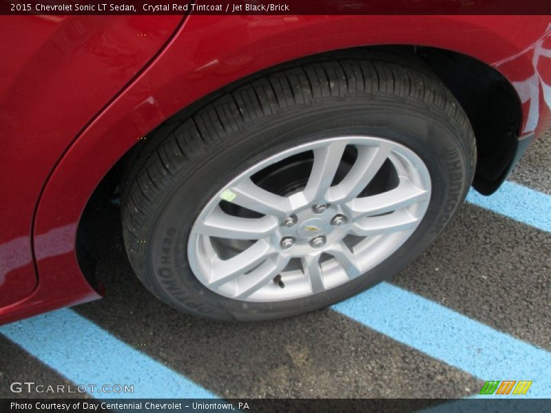Crystal Red Tintcoat / Jet Black/Brick 2015 Chevrolet Sonic LT Sedan
