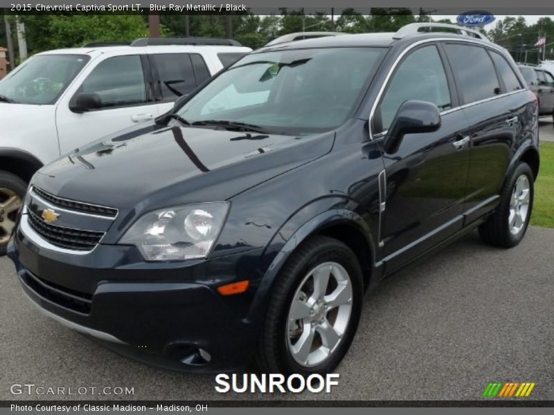 Blue Ray Metallic / Black 2015 Chevrolet Captiva Sport LT