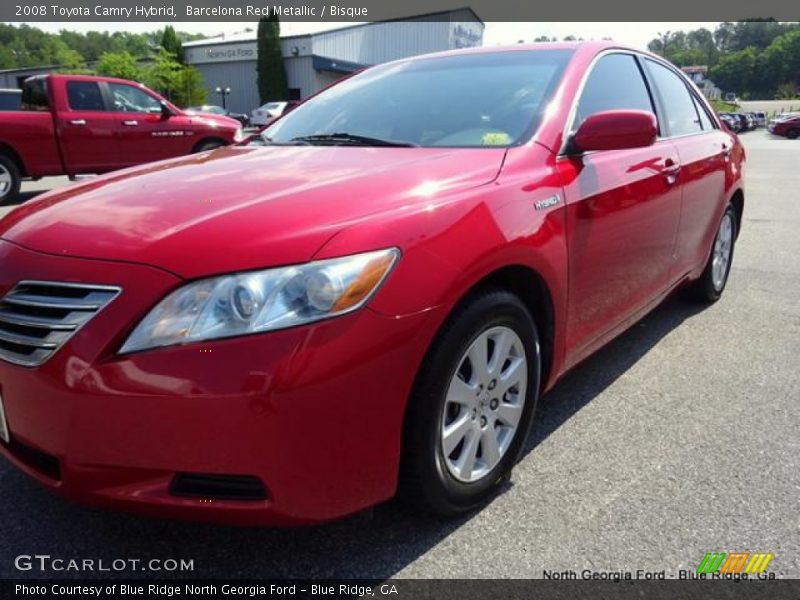 Barcelona Red Metallic / Bisque 2008 Toyota Camry Hybrid