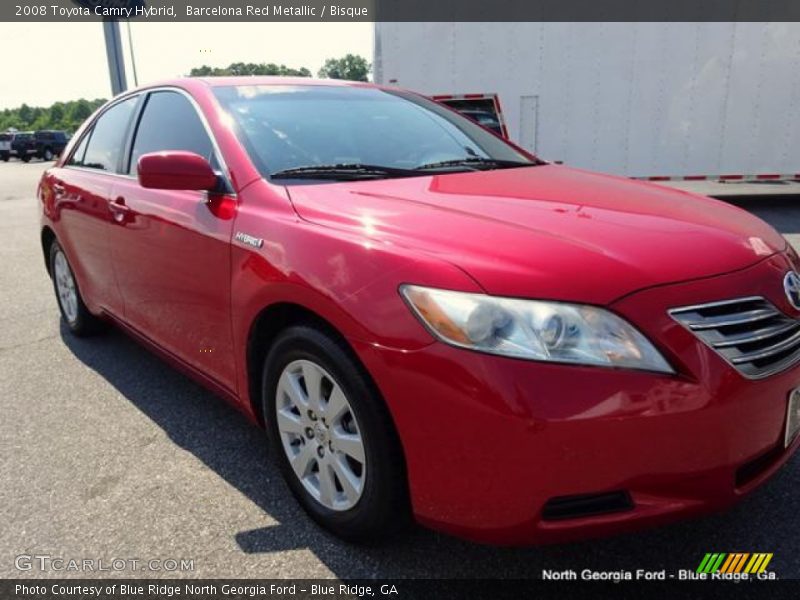 Barcelona Red Metallic / Bisque 2008 Toyota Camry Hybrid
