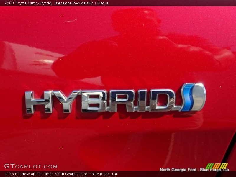 Barcelona Red Metallic / Bisque 2008 Toyota Camry Hybrid