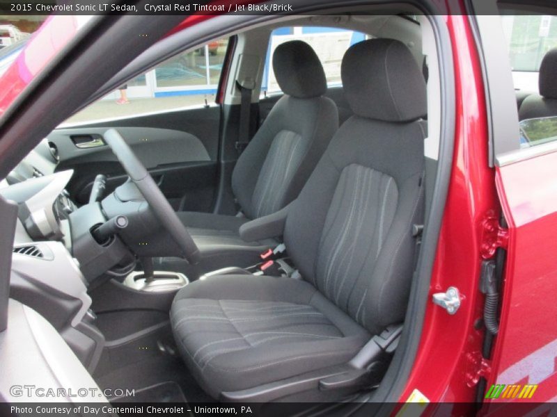 Crystal Red Tintcoat / Jet Black/Brick 2015 Chevrolet Sonic LT Sedan