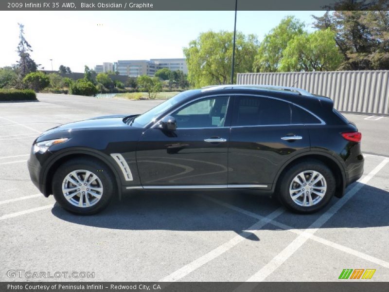 Black Obsidian / Graphite 2009 Infiniti FX 35 AWD