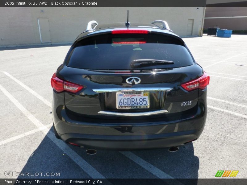 Black Obsidian / Graphite 2009 Infiniti FX 35 AWD