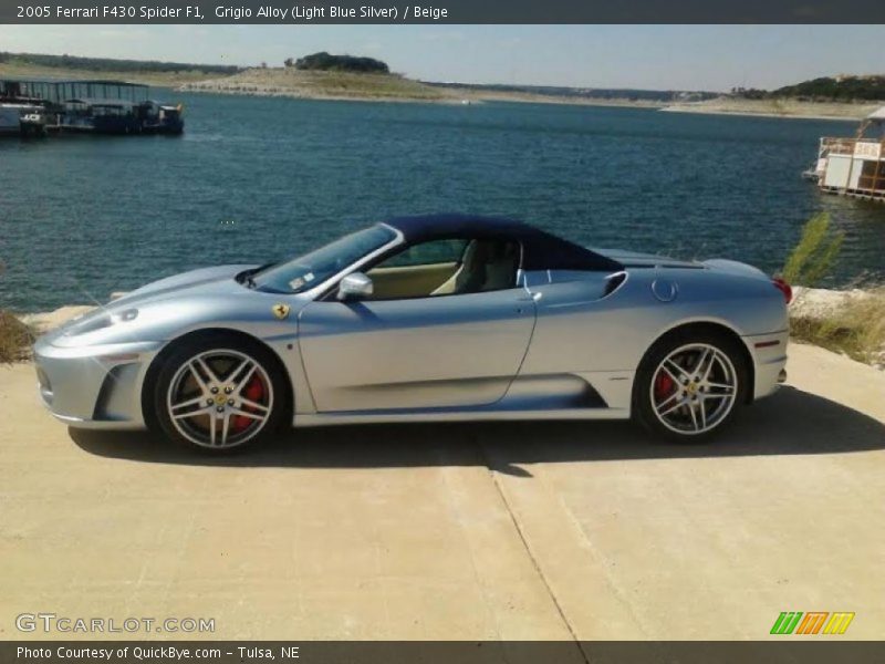 Grigio Alloy (Light Blue Silver) / Beige 2005 Ferrari F430 Spider F1