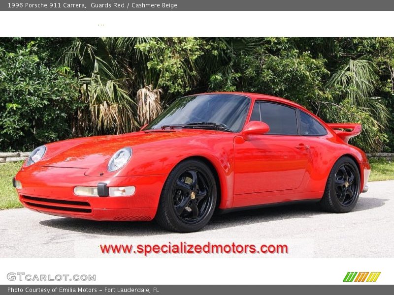 Guards Red / Cashmere Beige 1996 Porsche 911 Carrera