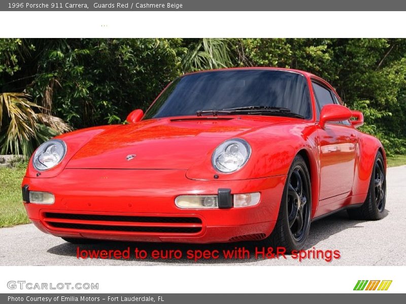 Guards Red / Cashmere Beige 1996 Porsche 911 Carrera