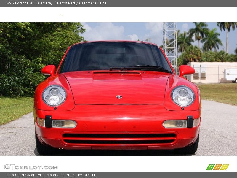 Guards Red / Cashmere Beige 1996 Porsche 911 Carrera