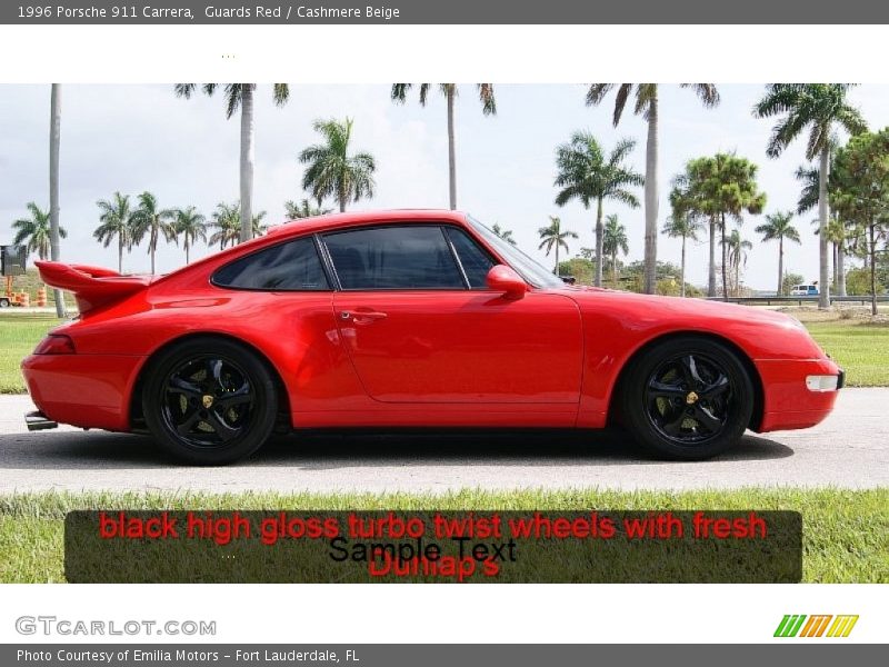 Guards Red / Cashmere Beige 1996 Porsche 911 Carrera
