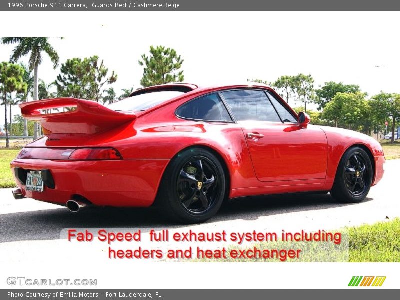Guards Red / Cashmere Beige 1996 Porsche 911 Carrera