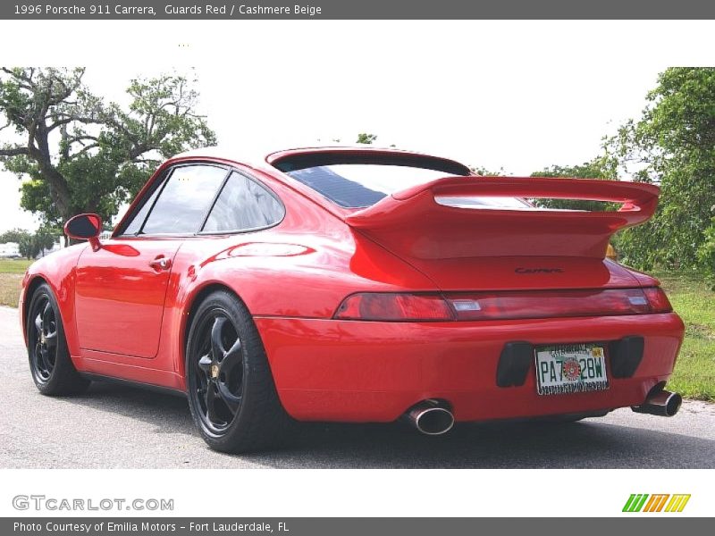 Guards Red / Cashmere Beige 1996 Porsche 911 Carrera