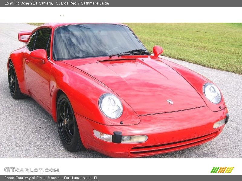 Guards Red / Cashmere Beige 1996 Porsche 911 Carrera