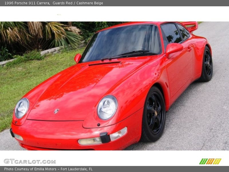 Guards Red / Cashmere Beige 1996 Porsche 911 Carrera
