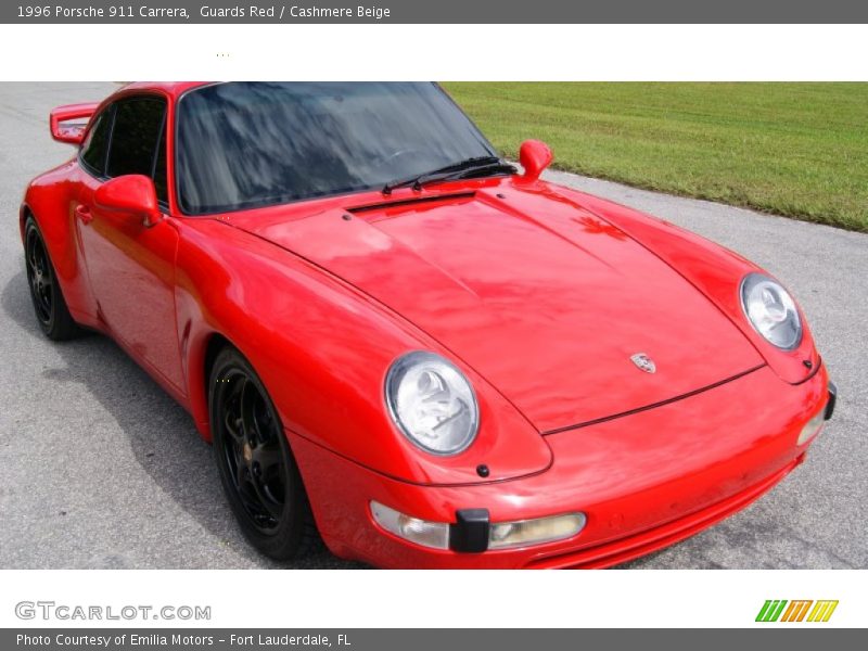 Guards Red / Cashmere Beige 1996 Porsche 911 Carrera