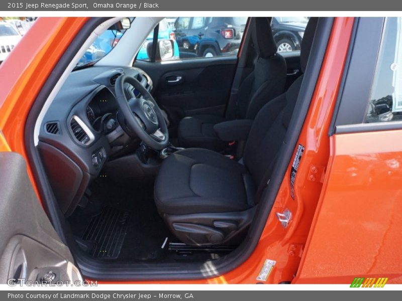 Omaha Orange / Black 2015 Jeep Renegade Sport
