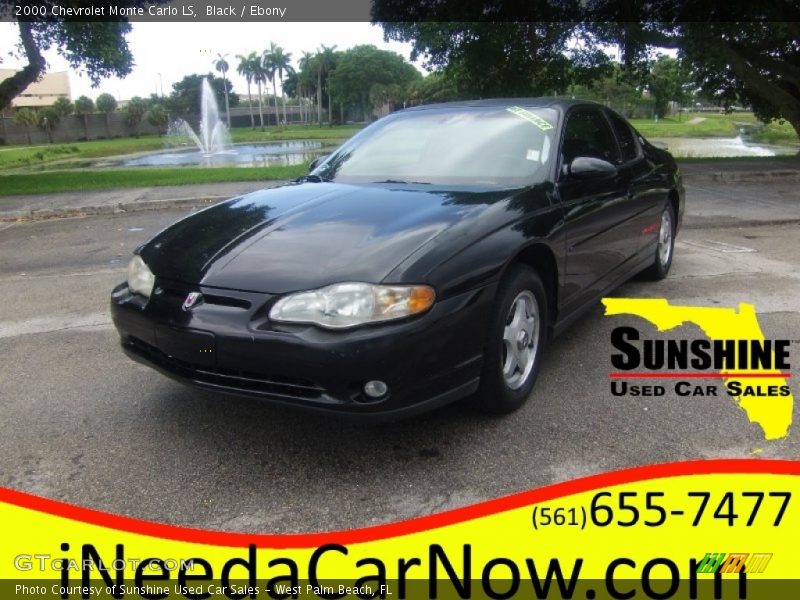 Black / Ebony 2000 Chevrolet Monte Carlo LS