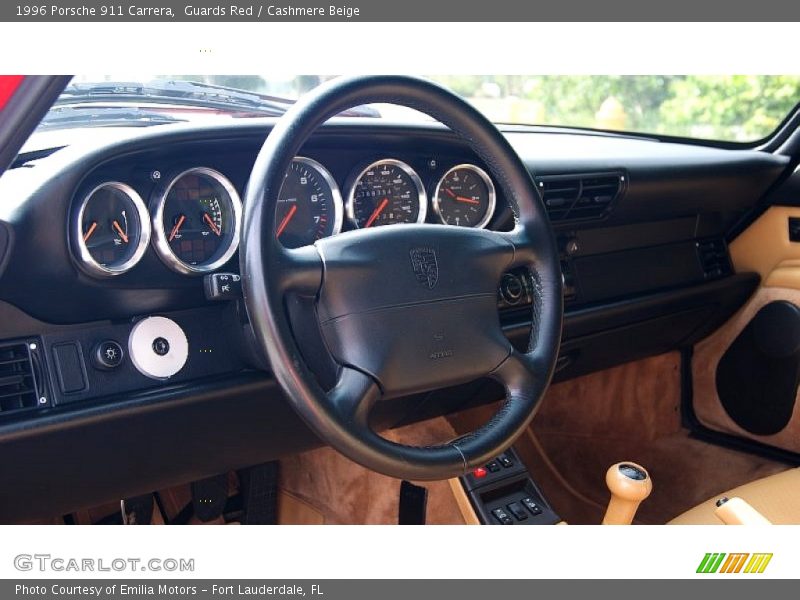 Guards Red / Cashmere Beige 1996 Porsche 911 Carrera