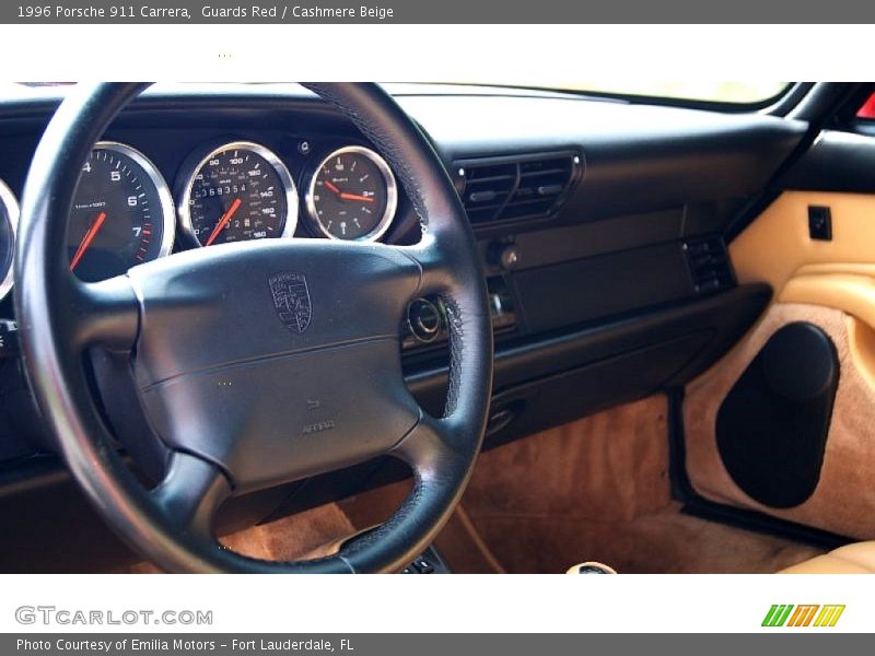 Guards Red / Cashmere Beige 1996 Porsche 911 Carrera
