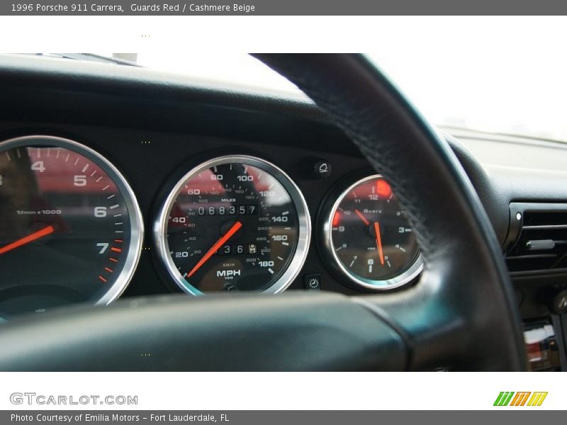 Guards Red / Cashmere Beige 1996 Porsche 911 Carrera