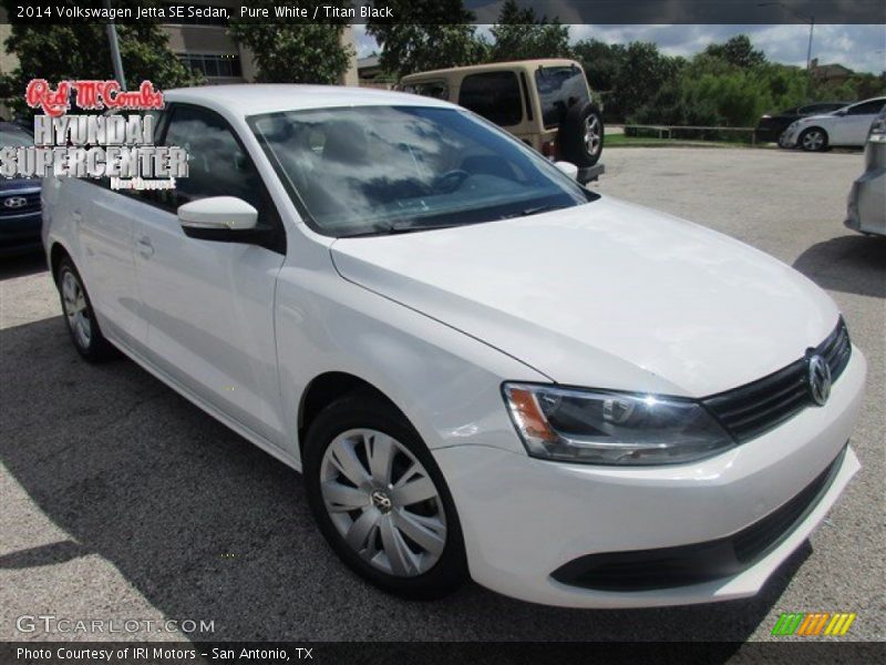 Pure White / Titan Black 2014 Volkswagen Jetta SE Sedan