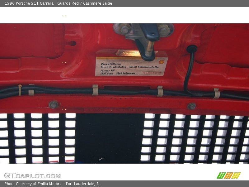 Guards Red / Cashmere Beige 1996 Porsche 911 Carrera