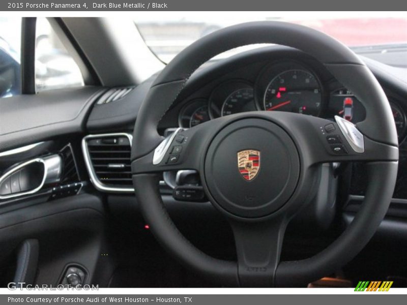 Dark Blue Metallic / Black 2015 Porsche Panamera 4