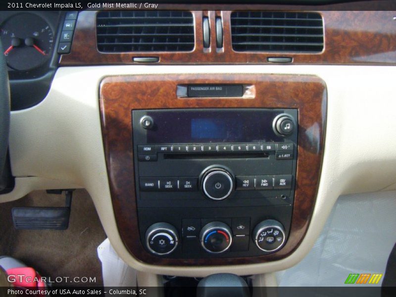 Gold Mist Metallic / Gray 2011 Chevrolet Impala LS