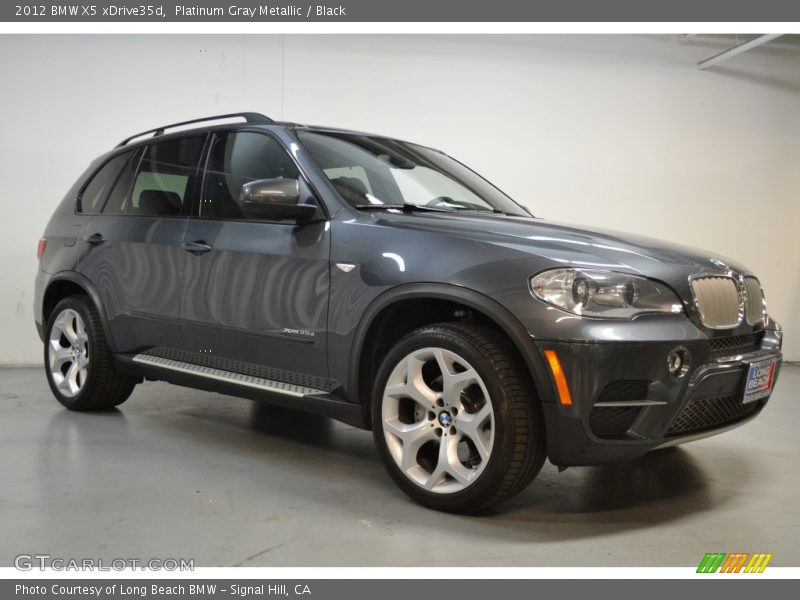 Platinum Gray Metallic / Black 2012 BMW X5 xDrive35d